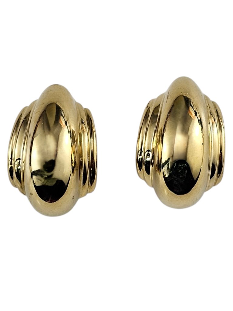 Tiffany & Co. Paloma Picasso 18k Yellow Gold Vendome Half-Hoop Earrings #25057